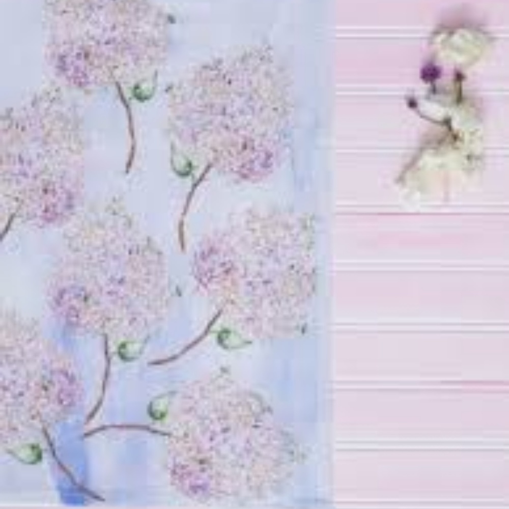 April Cornell Table Runner Beautiful Hydrangeas